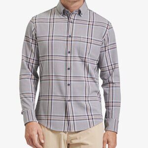 MIZZEN + MAIN - City Flannel Shirt (Grey Plaid)